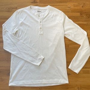 Taylor Stitch Heavy Bag Henley in Natural